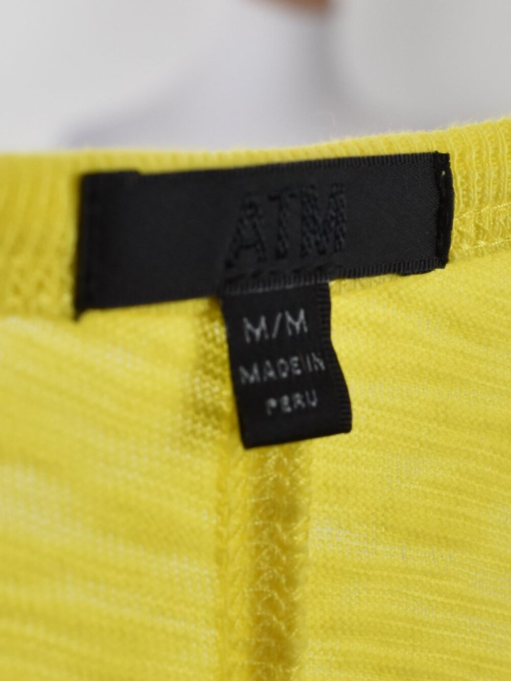 ATM Slub Jersey High Neck Tank Dress Lemonade - M - Picture 9 of 9